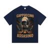 Italian Brainrot Cappuccino Assasino Funny Meme T Shirts Unisex Casual Humor Oversized Tshirt Men Women Vintage Cotton Tshirt