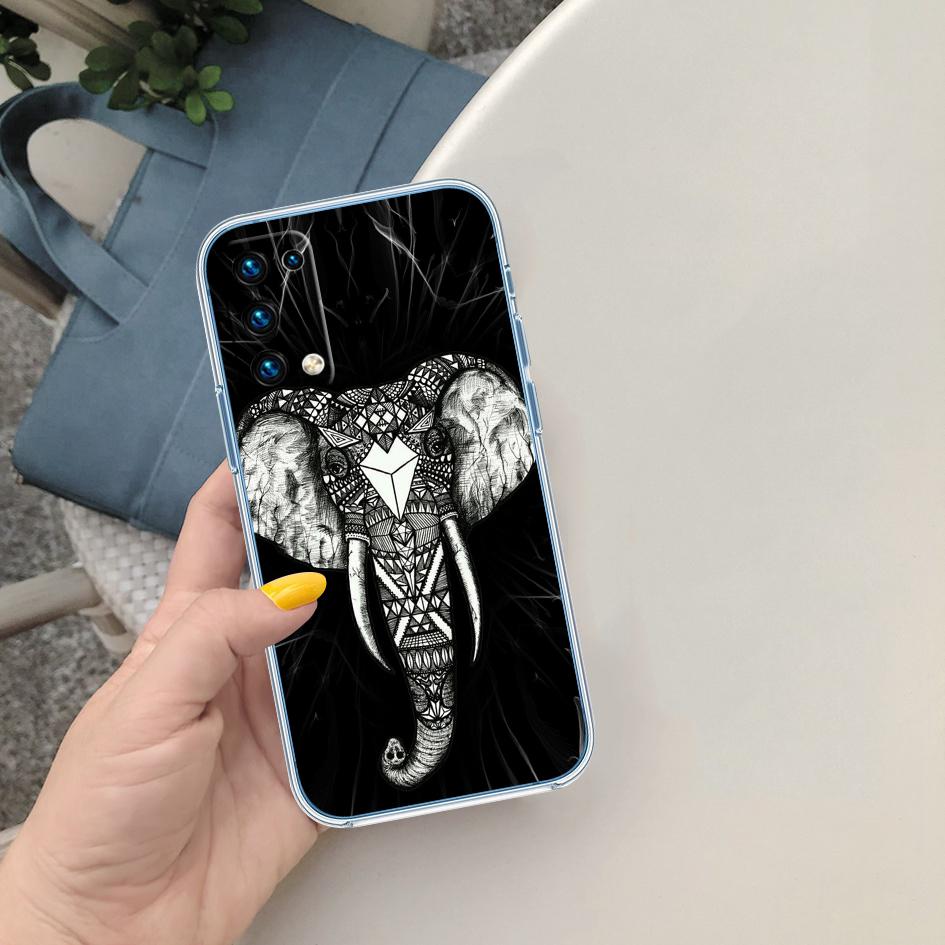 PP2 Animal Elephant Soft Shell Transparent Phone Case for Motorola Moto G7 G8 G9 G84 G85 G73 G24 G15 Z2 Play Power Plus
