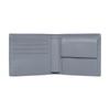 Gucci GG Supreme Palladium Hardware with Blue Ceramic Effect Finish Leather Wallet Men's Dark Blue