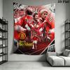 ManUtd Wall Hanging Printed Fabric Blanket Decorative Tapestries for Bedroom Living Room Home Decor