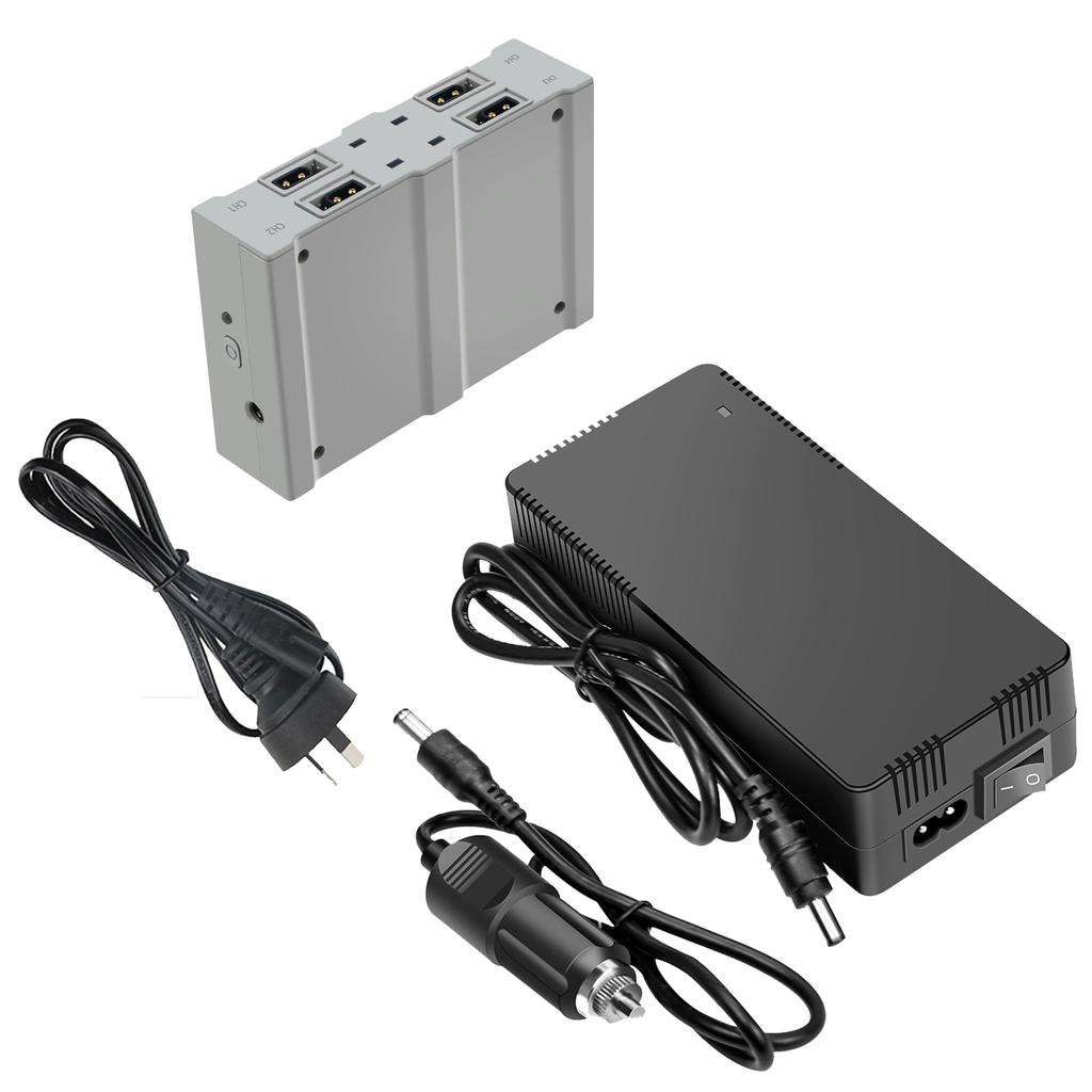 4 In 1 Battery Charging Hub for DJI Avata Fast Batteries Charge Hub DC Car Charging Cable Adapter for DJI Avata Drone Accessory
