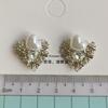 Металлические Сердечки с Крыльями Серьги-Гвоздики Геометрия с Имитацией Жемчуга Для Женщин Украшения Простые Свадебные Рождественские Подарок Девочке Украшения