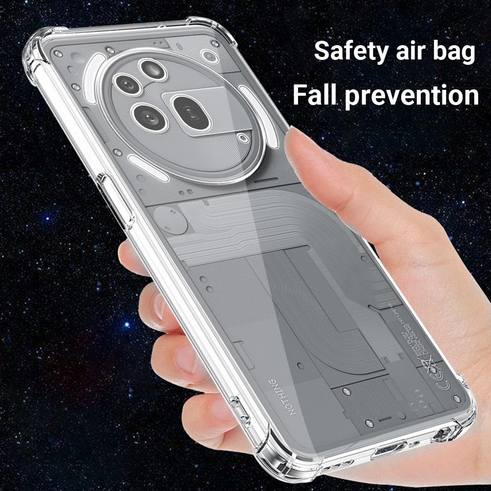 Чехол для телефона Nothing Phone 3A Pro, силиконовый мягкий прозрачный чехол для телефона Nothing Phone3A 3APro Funda, прозрачный противоударный чехол с подушкой безопасности