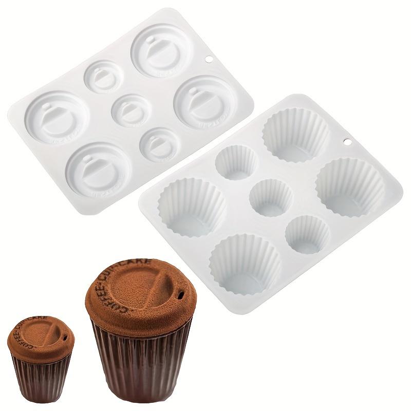 Bake Ware Set Striped Coffee Cup Design Silicone Cake Mold Chocolate Dessert Baking Tools Kitchen Supplies