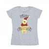 Womens/Ladies Winnie The Pooh Happy Christmas Holly Cotton T-Shirt