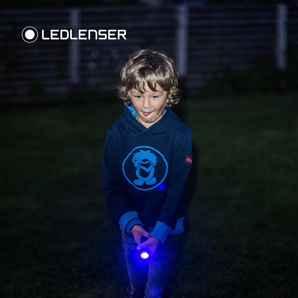 Ledlenser KIDBEAM4 Green LED Flashlight for Max 70 502754 Japanese Small Dinosaur-Patterned Kids, Battery-Operated, Lumens, [Official Product],
