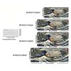 Japanese Ukiyo Wave Black Cat Koi Floral XXL Gaming Mouse Pad Non-Slip Rubber Keyboard Pad Desktop Office Computer Desk Mats