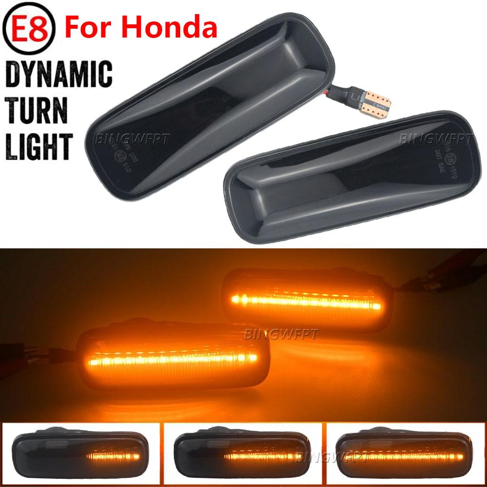 1Pair Car Side Marker Lights For Honda Civic 1996 1997 1998 1999 2000 Car LED Fender Indicator Lights Turn Signal Lamp 12V
