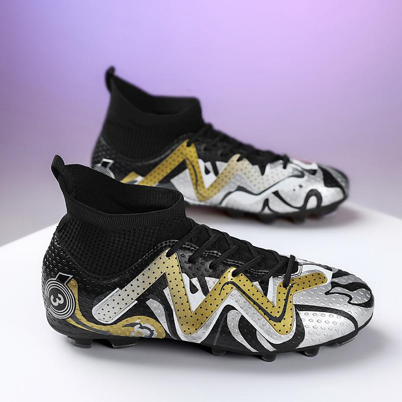 Футбольные бутсы 31-48 УНИСЕКС футбольные бутсы шнурованные высокие эластичные носки тренировочные искусственные газоны для спорта на открытом воздухе тренировочные футбольные бутсы