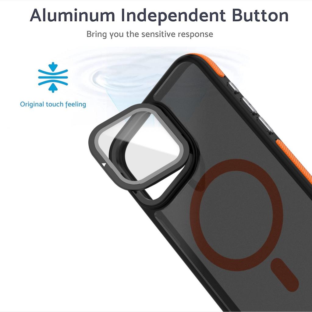 Подходит для IPhone15Promax, Двухцветный чехол для объектива с покрытием soft-touch, Чехол для телефона, Apple 14 Магнитный противоскользящий край