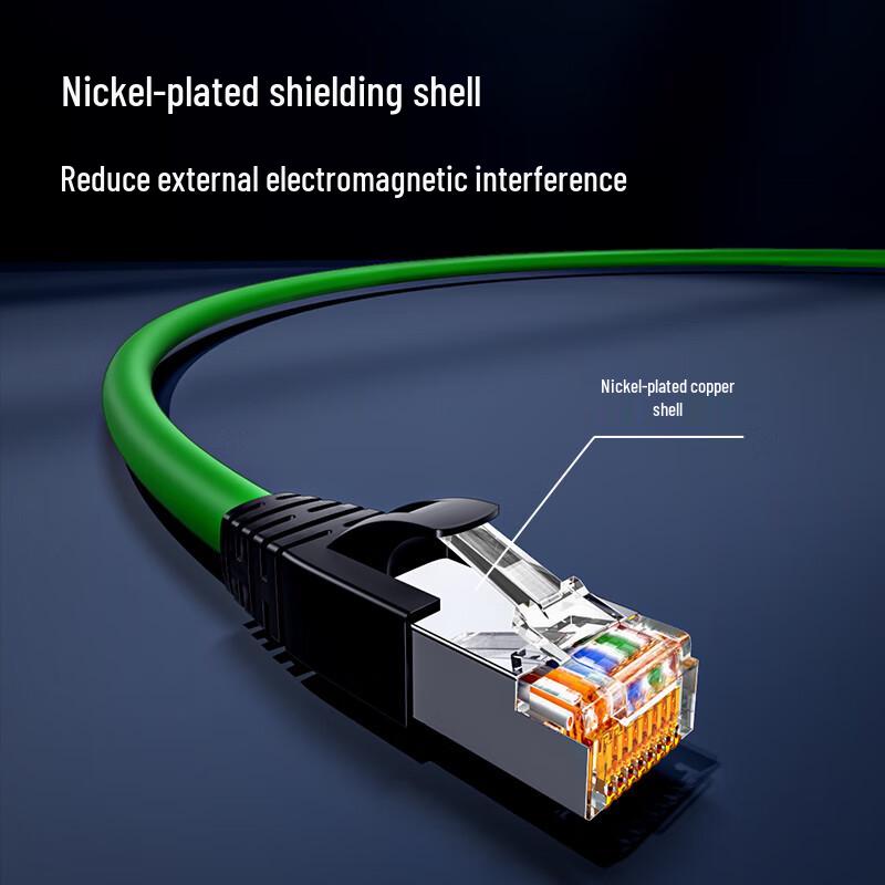 Промышленный гибкий экранированный патч-корд Ethernet Cat6A