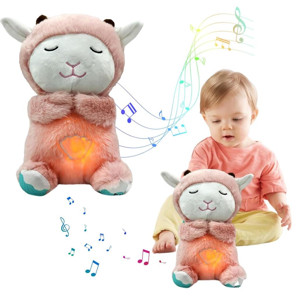 Мягкая игрушка-овечка Snooze Sleep Aid с сердцебиением, ночник-овечка Snooze Sleep Aid с музыкой для малышей, первое оборудование на Рождество