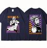 Аниме Hunter X Hunter Hisoka футболка с двусторонним принтом унисекс женская модная повседневная футболка Harajuku хлопковые свободные футболки уличная одежда