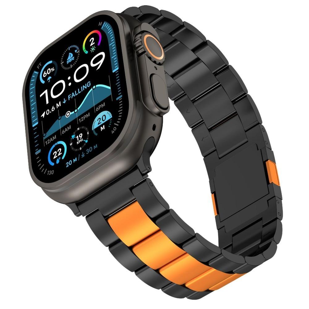 Магнитный титановый ремешок для Apple Watch Ultra 3 2 49 мм Серии 11 10 9 8 7 46 мм 45 мм Роскошный мужской браслет для iwatch se3 44 мм Ремешок