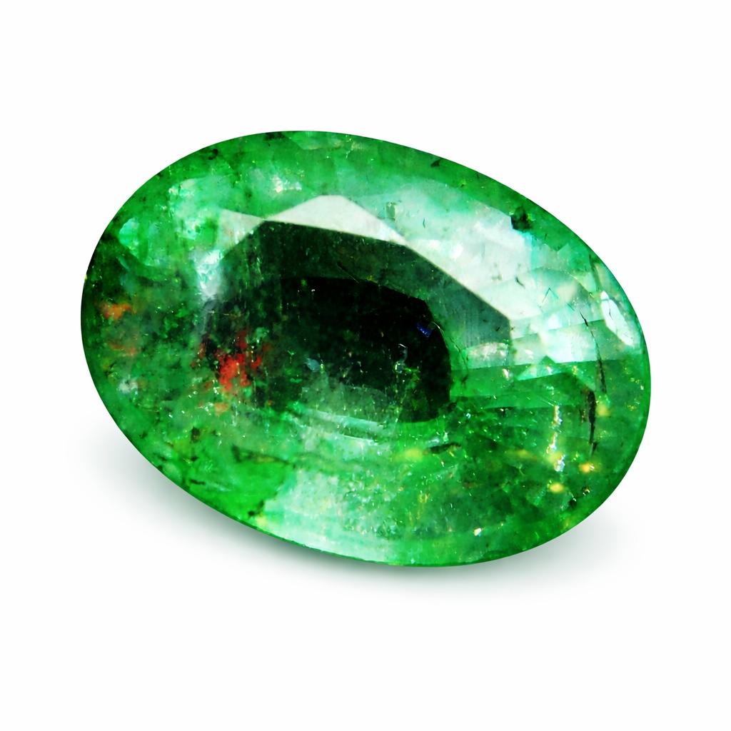 Natural Green Emerald Loose Gemstone 6 ct Oval Cut Colombian for Jewelry Making and Gem Collections