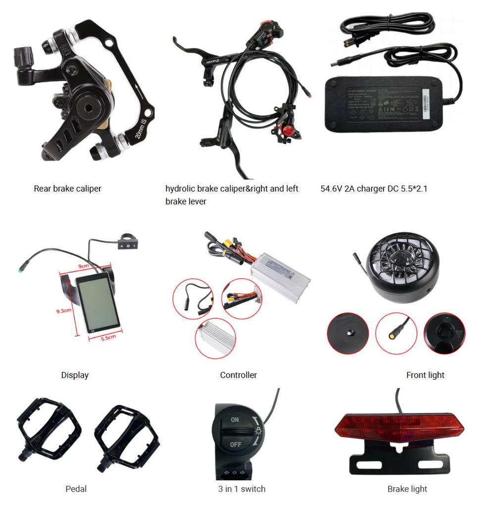 Original Ouxi V8 Bicycle Accessories Durable Waterproof Electric Bike Main Cable Plastic Material Old Model