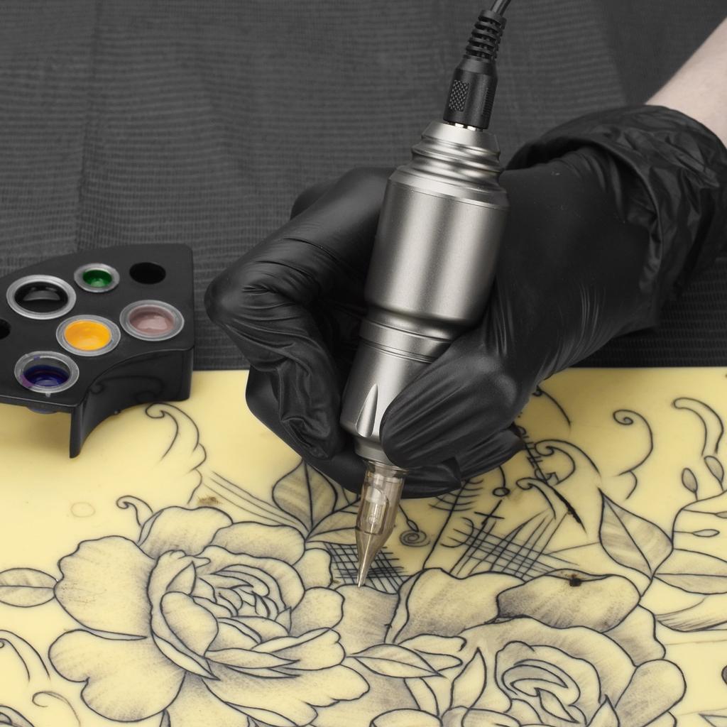 ATOMUS Роторная ручка для татуировки из алюминиевого сплава, комплект шнура питания для татуировки, шейдерный лайнер, двигатель для