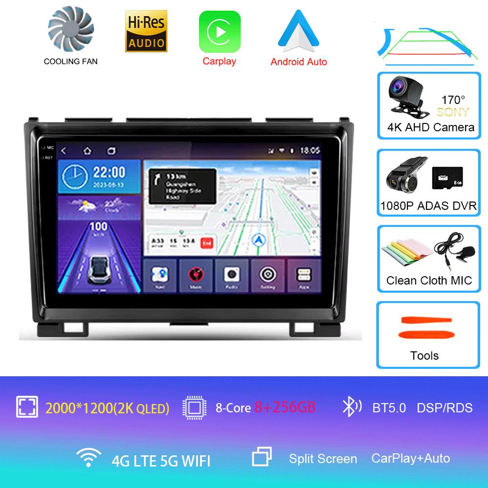 Автомобильное радио Android 14 Carplay для Great Wall Haval Hover H5 H3 2011 - 2016 Навигация Мультимедийный проигрыватель Стерео WiFi+4G видео BT