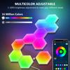 Умные светодиодные шестиугольные светильники RGBIC Настенные бра Музыкальная синхронизация Игровой светильник с пультом дистанционного управления