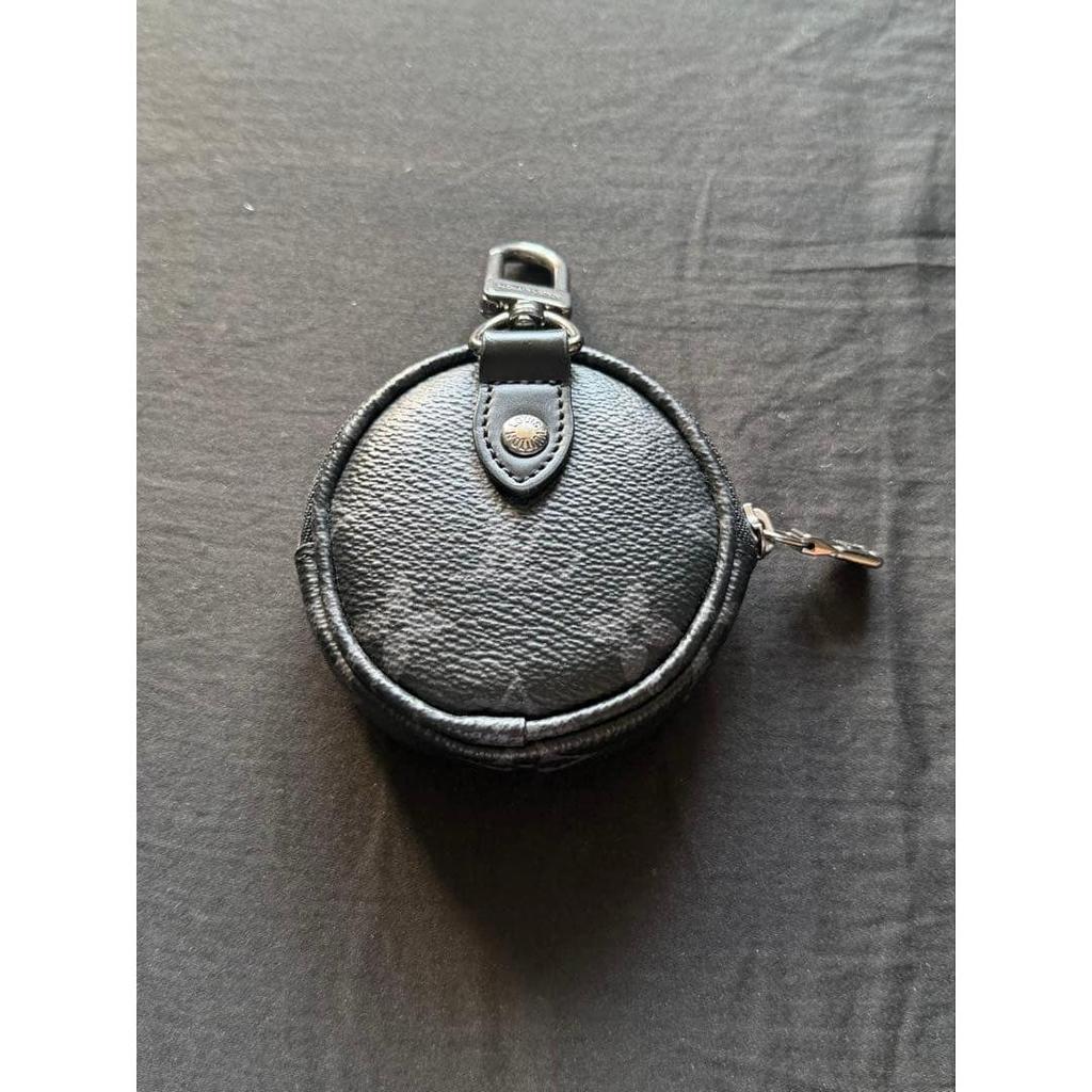 Used Louis Vuitton Monogram Eclipse Porte Cles Keyring Key Case LV