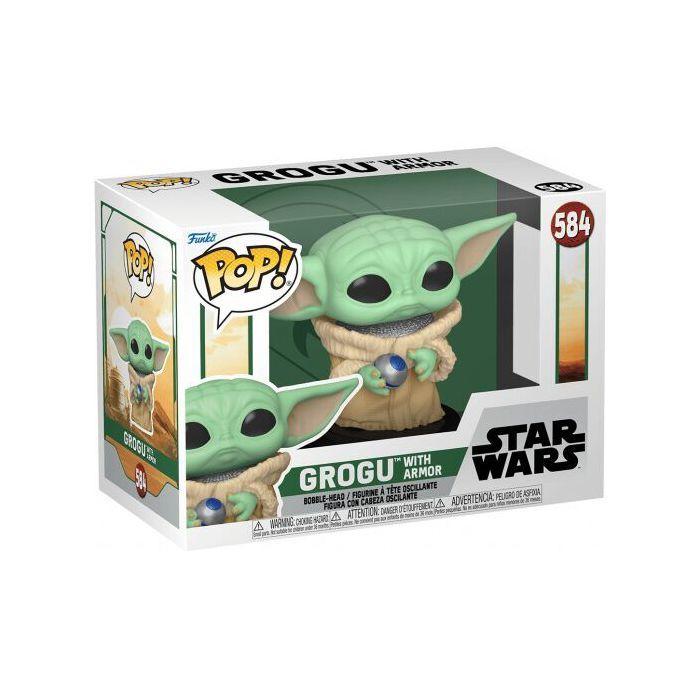 Figurine - FUNKO - Grogu with Armor - Star Wars - 10cm - Vinyle - Intérieur