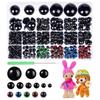816 цветных безопасных глаз для вязаных животных и игрушек (6-30mm)