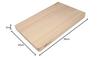 Kiya Cutting Board, Kiso Hinoki (Cypress) Veneer, 39 x 25 x 3 cm, Natural Wood