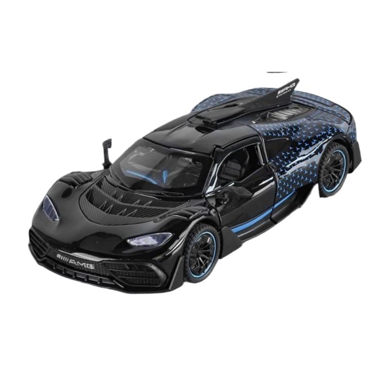 1/32 Mercedes-Benz ONE AMG Supercar Модель легкосплавного автомобиля Звук и свет Детская игрушка Коллекционные предметы Подарок на день рождения