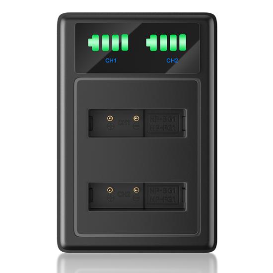 NP-BG1 Battery LED Dual USB Charger For SONY DSC-H3 DSC-H7 DSC-H9 DSC-H10 DSC-H20 DSC-H50 DSC-H55 DSC-H70DSC-W300 W210 WX10  HX5C W220 WX1 W170 H50