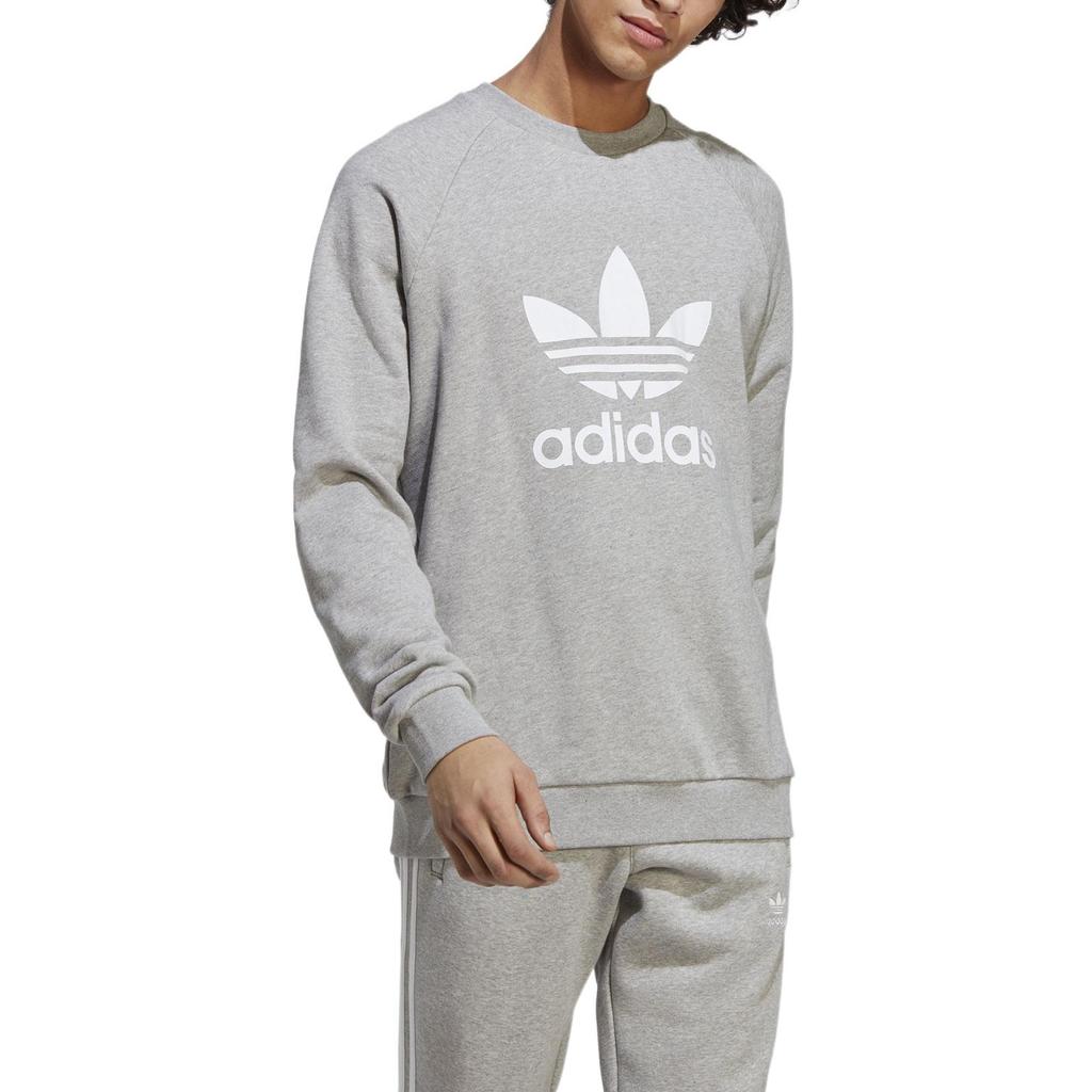 Adidas Originals ADICOLOR CLASSICS TREFOIL Sweatshirt Men's Gray IA4857