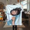 1 шт. Фланелевое одеяло с принтом Aitana, Высококачественное, Для всех сезонов, Декор для дома, Тепло и уют, Идеально для рождественских подарков