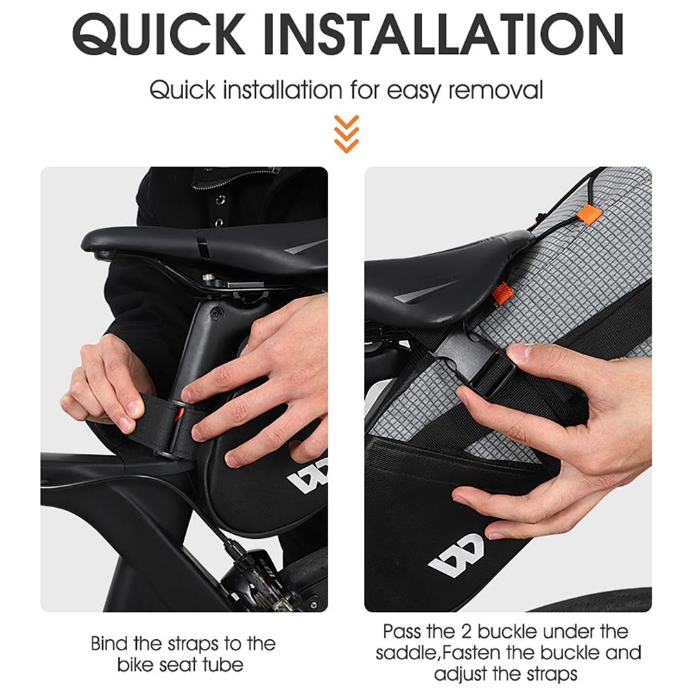 Waterproof Bike Saddle Bag 10L Bicycle Seat Bag Road Mountain Bike Tail Bag Bicycle Bag Pannier