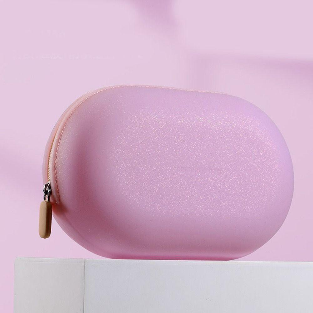 Large Capacity Silicone Cosmetic Bag Waterproof Travel Storage Bag Coin Purse  Small Item