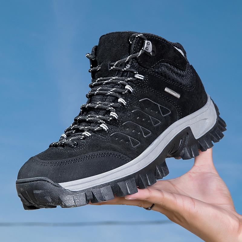 Single Shoe Hiking Shoes Mid Top Waterproof Men's Ultra Light Boots Desert Breathable Anti Slip Durable