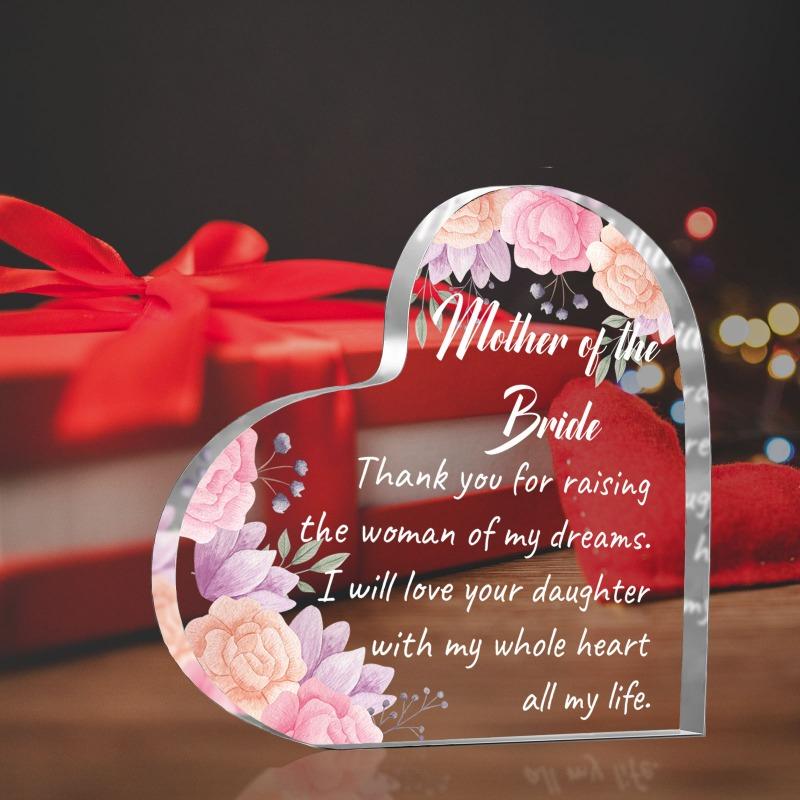 2D Flat Heart-Shaped Acrylic Thank You Plaque, Weddings & Special Occasions Gift, Suitable for Wall Decoration, Porch, Room, Villa, Accents Home, Hall