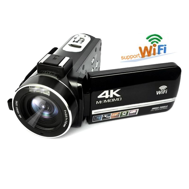 Цифровая видеокамера с поддержкой 4k, Wi-Fi, портативная цифровая видеокамера с 18-кратным зумом и сенсорным экраном 3,0 Ips, портативная видеокамера Dv