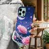 Phone Case: 2D flat design suitable for iPhone 18 17 16 15 14 13 Pro film protective case, couple style, rose night sky, Christmas and Halloween gift