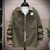 Workwear Denim Shirt Coat Versatile Wash Men's Long Sleeve Shirt