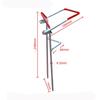 Adjustable Fishing Rod Pole Stand Durable Metal Fishing Support Fishing Rod Rest Insert Ground Sea Pole Support Storage Rack
