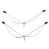 Ornaments Photo Props Eyebrows Pendant New Year Side Clip Hair Accessories Crystal Head Chain