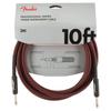 Shielded Cables Professional Series Instrument Red Tweed Cables, 10',