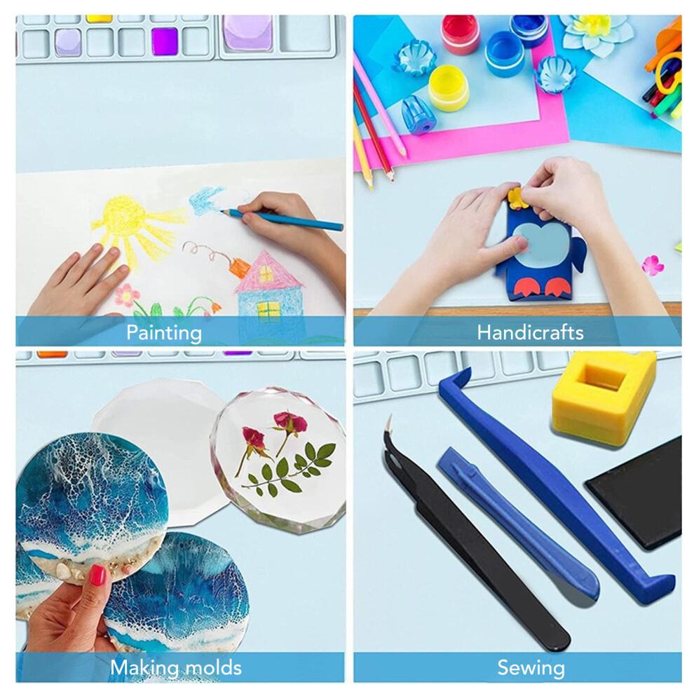 Silicone Drawing Mat with Water Cup - Washable, 41x51cm