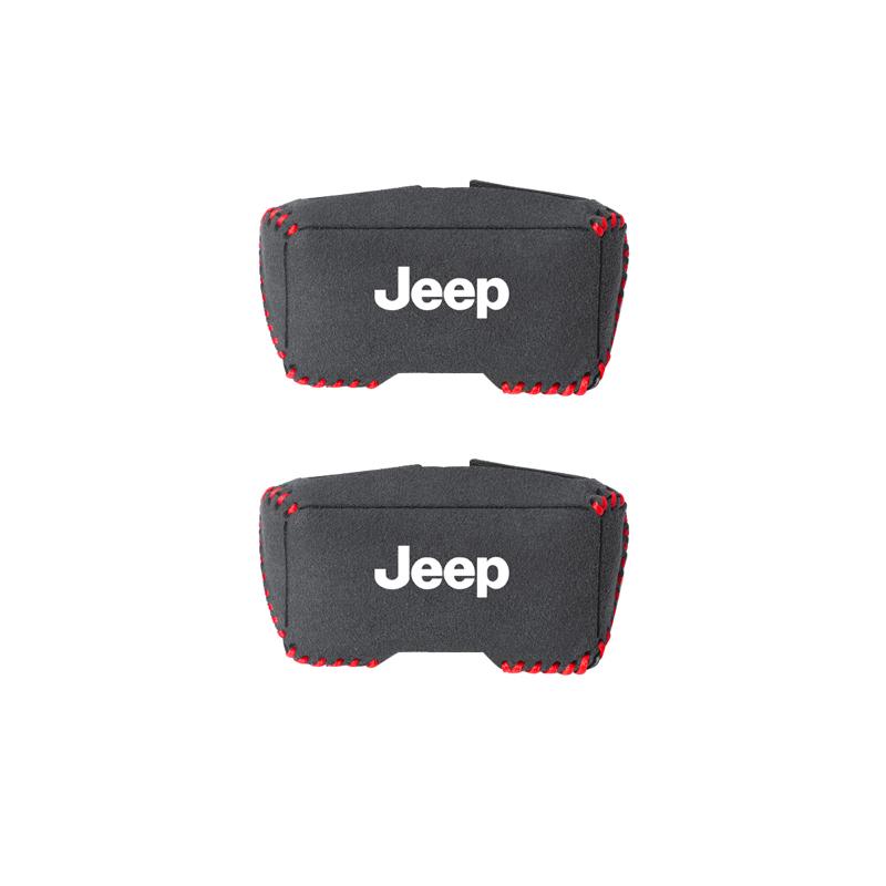 2Pcs Car Safety Belt Plug Protective Covers Auto Accessories For Jeep Grand Cherokee Wrangler JK Gladiator Compass Renegade Patr blhn8