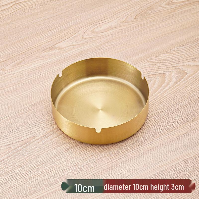 Stainless Steel Windproof Ashtray - Durable, Stylish, and Large for Bars, Cafes, and Hotels