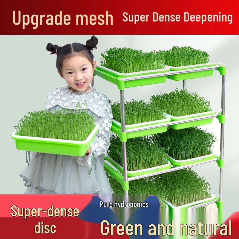 Seedling Tray for Soilless Sprout Germination: Encrypted Hydroponic Box with Heat Preservation