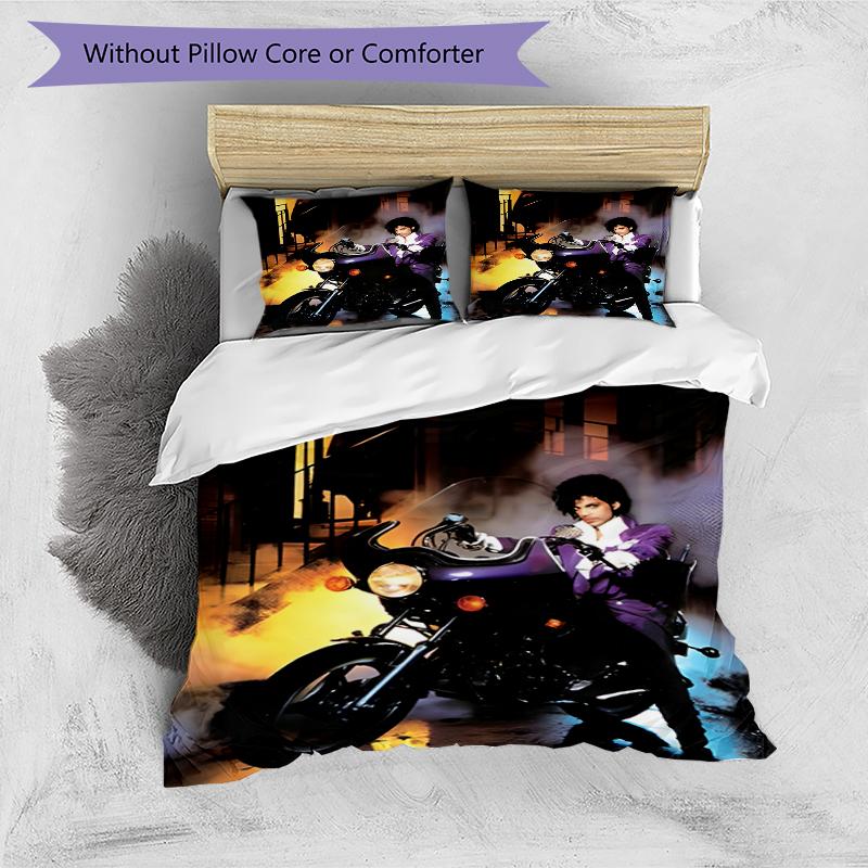 3pcs Prince3 Design Cover Set - HD Printed Bedding with 1 Cover and 2 Pillowcases - Perfect for Home and Dorm Decor