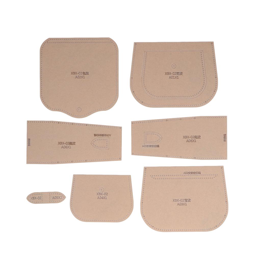 Acrylic Template Transparent Accurate Cutting Distance Leather Bag Stencil with Protective Layer for DIY Bag Gift