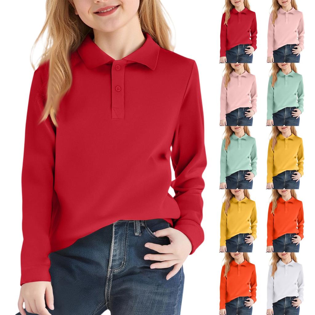 Kids Long Sleeve Shirt School Uniform Shirts For Boys