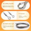 Picture Hanging Rope Set with Adjustable Barrels, 4 Metal Art Display Lines, Wall Mount Plates and Screws for Indoor Gallery Display