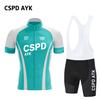 Men's Cycling Suit Set Summer Polyester Jersey Sports Shirt Breathable and Comfortable Mountain Bike Riding Bib